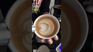 Practice ind the morning Latte Art
