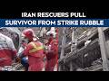 Iran News Today | Iranian Rescue Workers Evacuate An Injured Person Alive From The Rubble