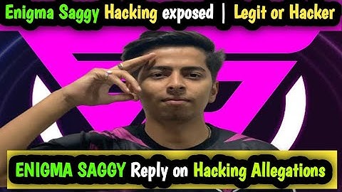 Enigma Saggy Reply on Hacking allegations