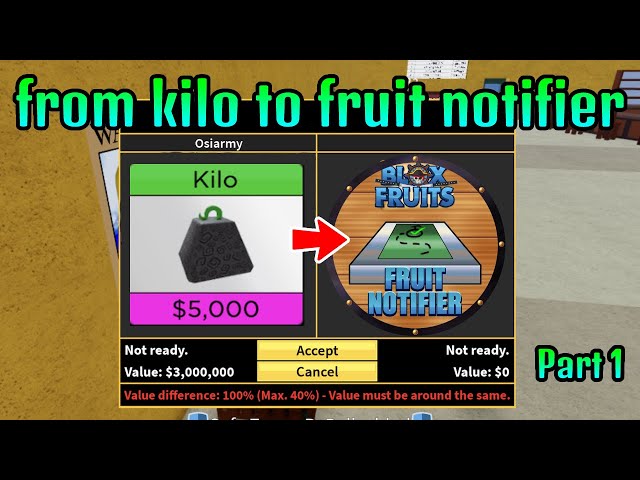 I got FRUIT NOTIFIER by doing this TRADE in Blox Fruits! 🔎🍈 