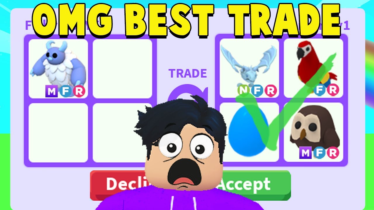 Trading In most richest Server In Roblox Adopt Me Ever Mega Trades 