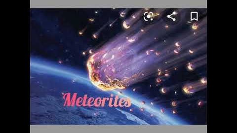 Class 6 Science Unit # 12 Exploring Space Topic # Meteors