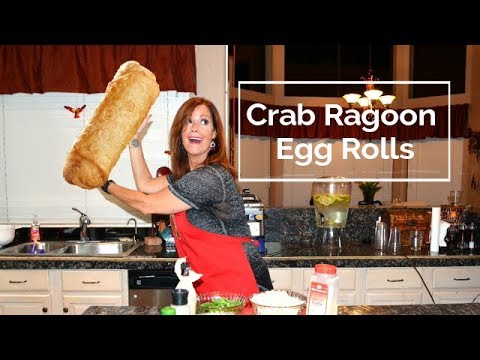 Crab Rangoon Egg Rolls