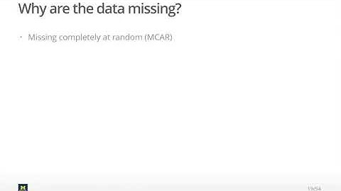 10-3 Machine Learning and Missing Data - Why Are the Data Missing?