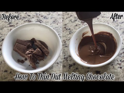 پگھلنے والی چاکلیٹ کو پتلا کرنے کا طریقہ | بادام کی چھال | میں فیس ٹی وی ہوں۔