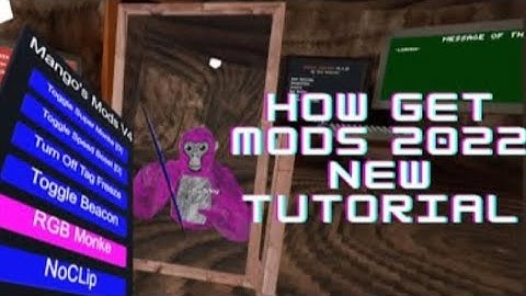How to get mango mod  Menu gorilla tag mods ￼