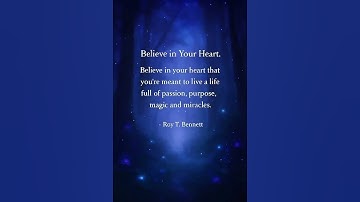 Believe & Achieve Passion, Purpose, Magic Awaits quote