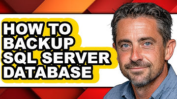 How to Backup Sql Server Database - Step by Step