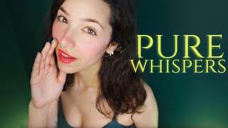 ASMR Pure Close Breathy Whispers In Your Ears (with face touching)