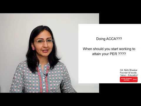 ACCA PER II When To Start Working To Complete Your PER II Right Time To Start Working With ACCA