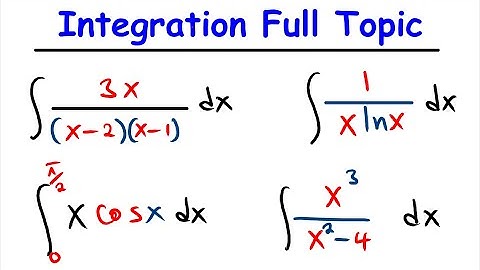 Integral Calculus Review