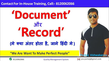 What is The Difference Between Document and Record,