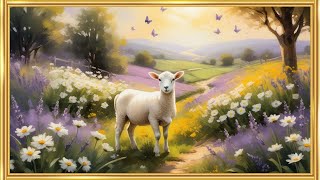 Peaceful Easter Garden Gold Frame TV Art Screensaver screenshot 3