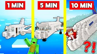 WORKING AIRPLANE Build Battle In Minecraft - NOOB VS PRO CHALLENGE - Maizen Mizen Mazien Parody