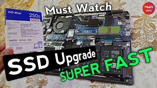 ssd installation laptop | laptop ssd upgrade | how to install wd ssd in laptop windows 11, 10