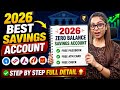 Top 5 Best Zero Balance Savings Account 2026 🔥 Online Account Opening