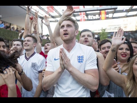 England fans in London watch World Cup game against Sweden - live!