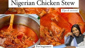 How to make the best Nigerian chicken stew for beginners | party stew | Christmas stew