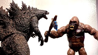 Godzilla vs Kong - an epic battle stop motion #GodzillaVsKong