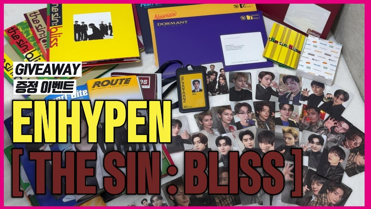 4K UNBOXING] 엔하이픈(ENHYPEN) 'THE SIN : BLISS' 언박싱🫀 | LP제외