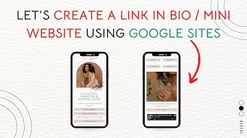 Create a link in bio - Mini website in Google Sites | Tutorial