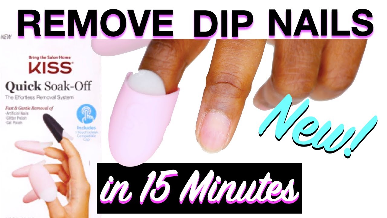 removing dip nail color