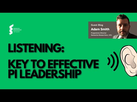 Adam Smith - Listening: Key to Effective PI Leadership