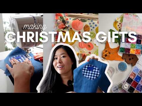 Sewing, DIYing and thrifting my gifts this year | handmade and thrifted Christmas thumbnail