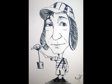 DESENHANDO A CARICATURA DO CHAVES