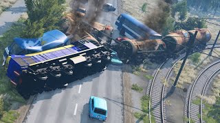 Car Crash Drive - Train Crashes #001