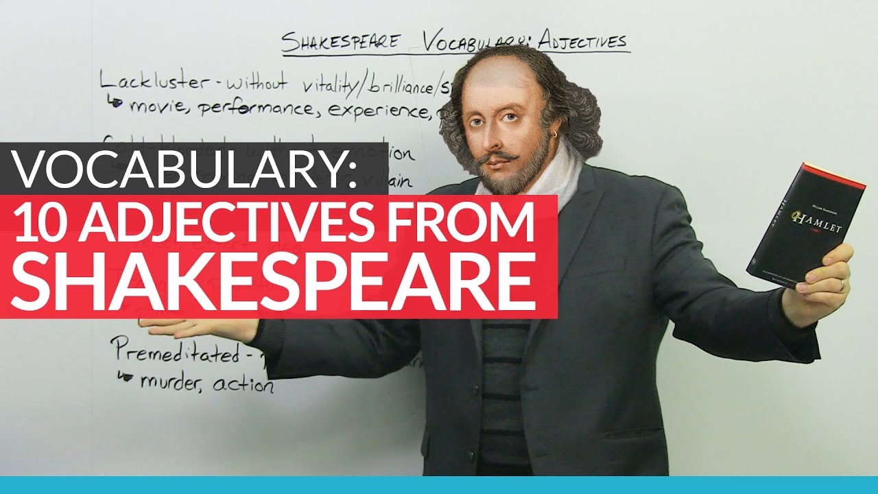 ⁣English Vocabulary: 10 adjectives invented by Shakespeare