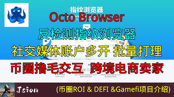 Octobrowser指纹浏览器  2025最佳反检测指纹浏览器  社交媒体账户多开 批量打理账户  ＃指纹浏览器