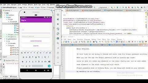 part-15 Android app frontend&backend in android studio and laravel -forgot password || Techies Time