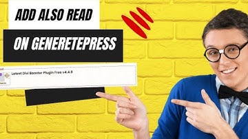 How To Add Also Read Option In Wordpress GeneretePress Theme By Voneads