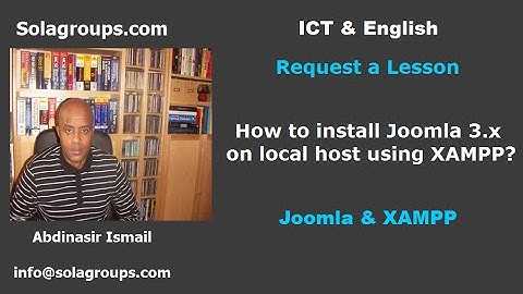 How to install Joomla 3.x on local Host using XAMPP?