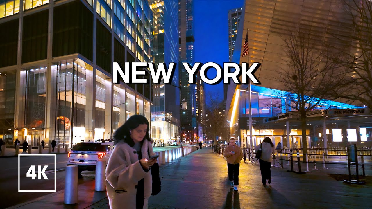 New York, Amerika Serikat | manhattan | Jelajah Kota Malam 4K