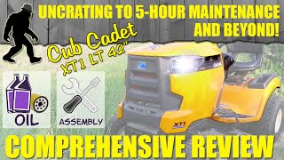 Uncrating to 5Hour Maintenance and Beyond!  Comprehensive Review of Cub Cadet XT1 LT42' Mower
