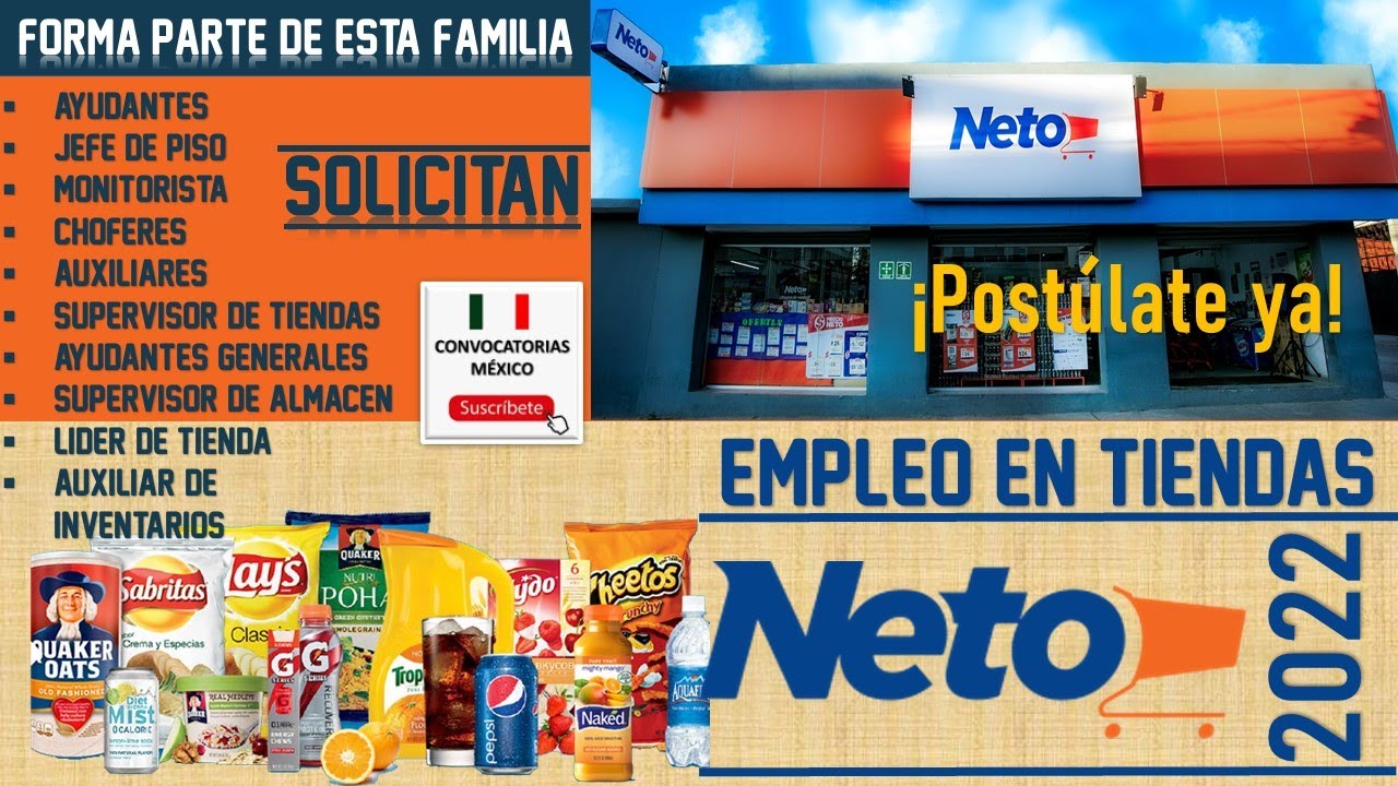 ¿Cuánto gana un empleado de Tiendas Neto