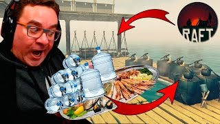 COZINHA DE LUXO PEIXE E ÁGUA ILIMITADA | RAFT GAME #5 screenshot 5