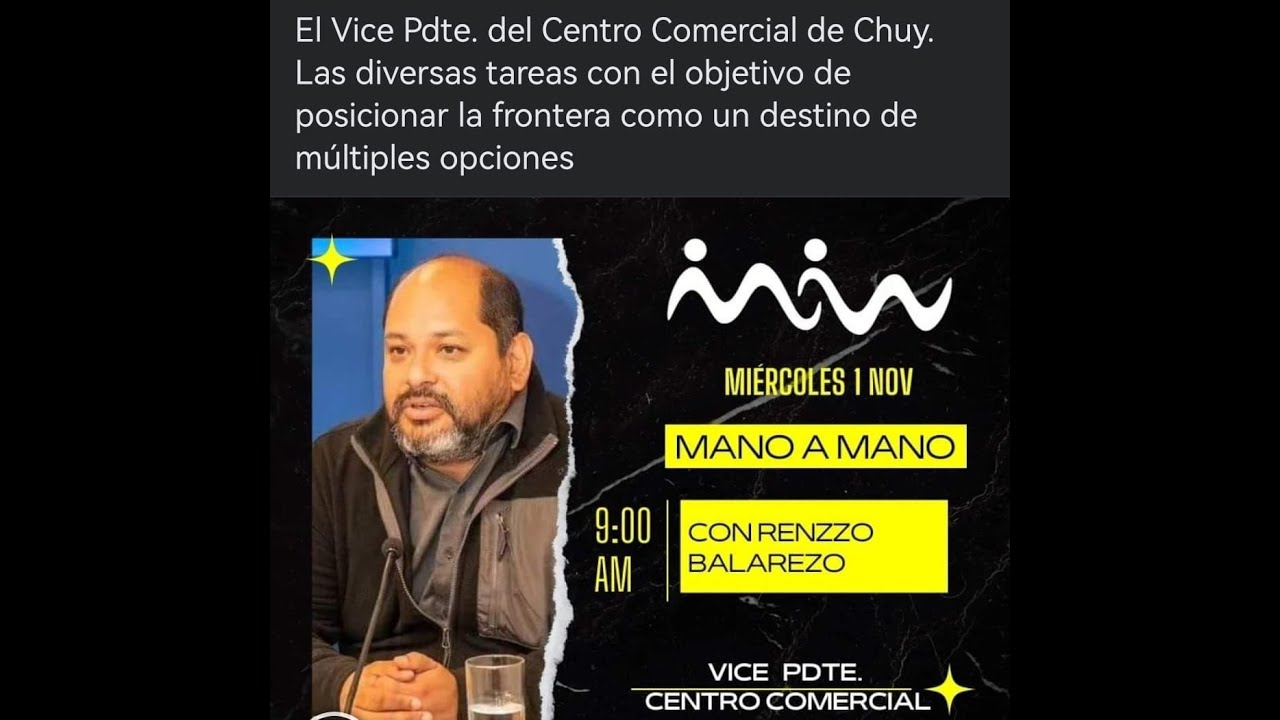 ENTREVISTA CON RENZZO BALAREZO