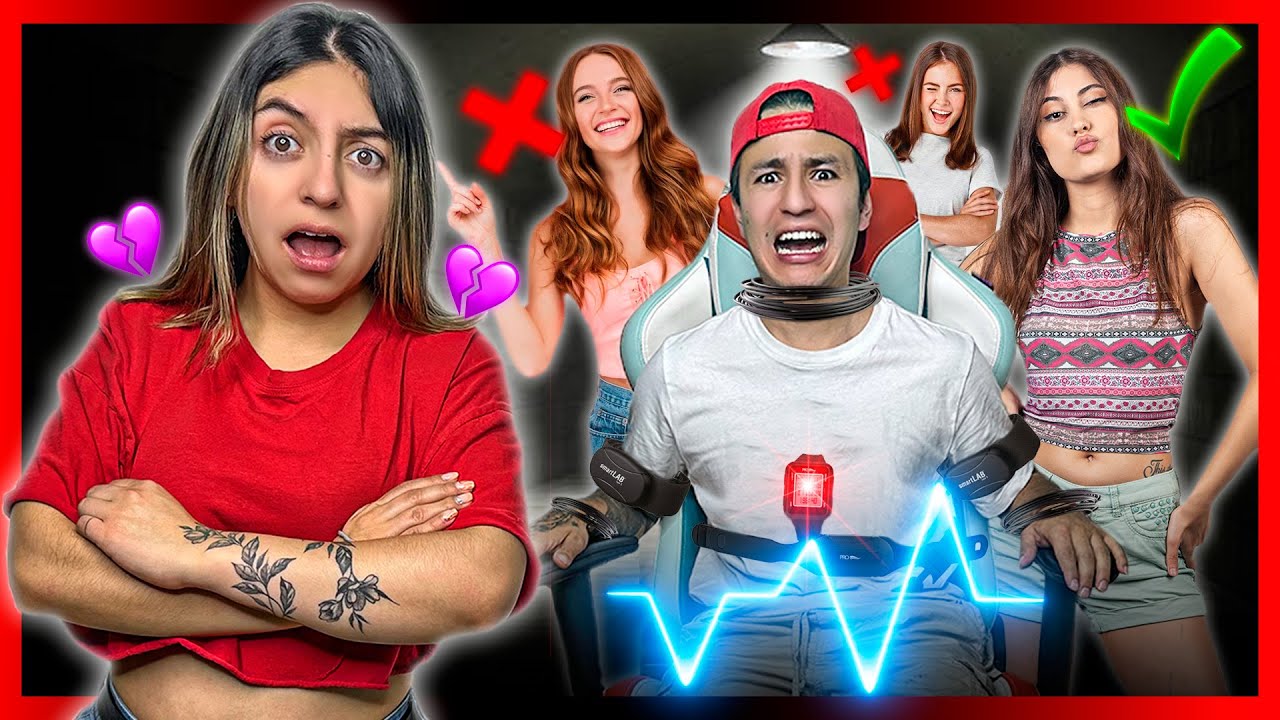 PONGO A PRUEBA a MI NOVIO con 4 de MIS AMIGAS MÁS LINDAS *DETECTOR de PULSO ❤🔥