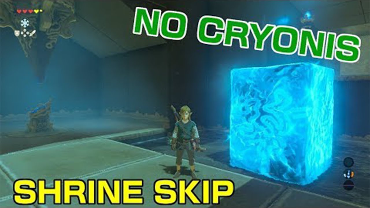 Cryonis Shrine WITHOUT Using Cryonis? (BOTW Challenge #1)