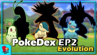 #PokemonDEX EP2 | Starter Pokemon #Evolutions | Starter Pokemon Gen 2 Chikorita, Cyndaquil, Totodile