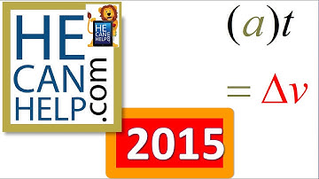 2015 {HECANHELP.COM USA} Product of Acceleration and Time is Change in Velocity Physics