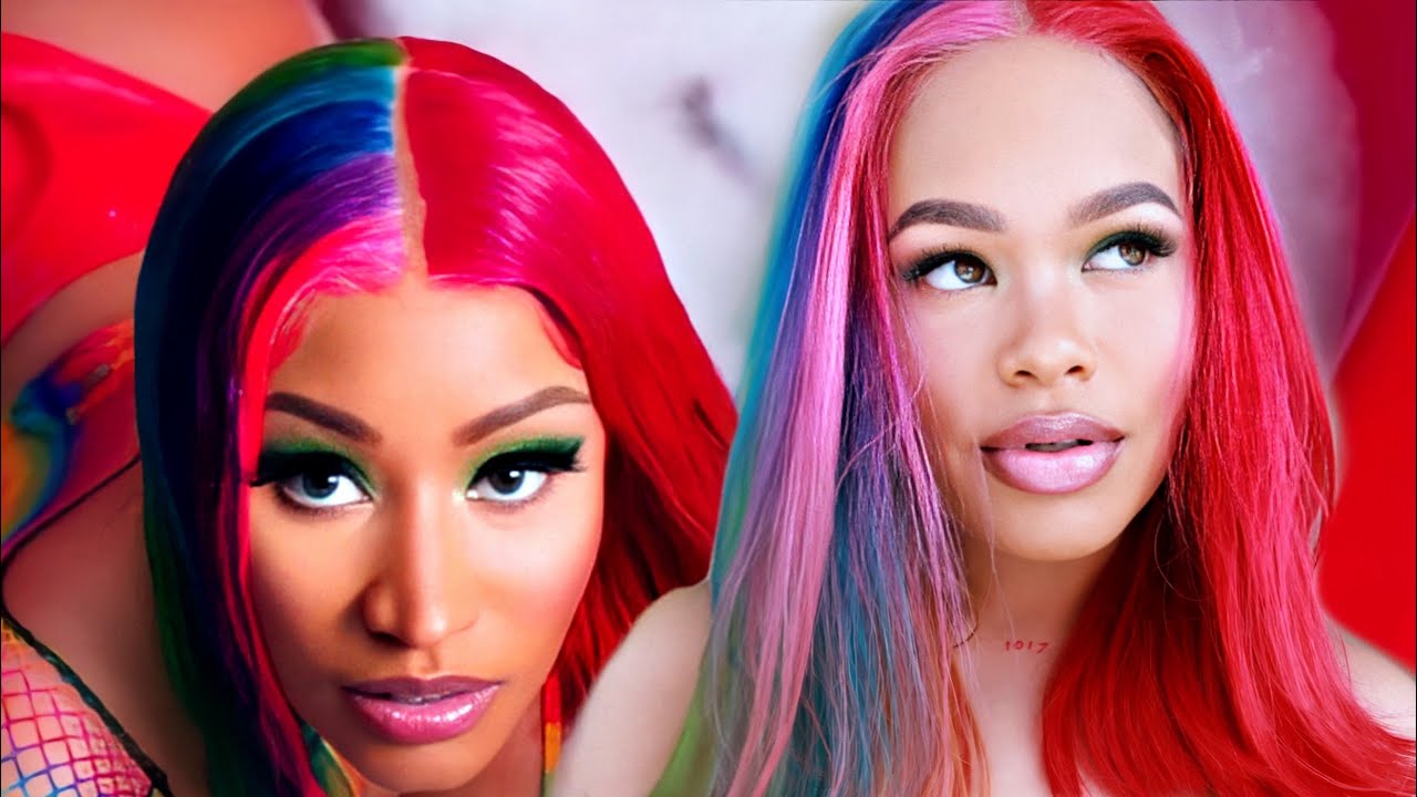 Nicki Minaj Rainbow Wig