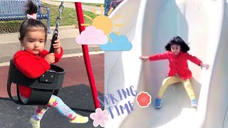 Park visit // Kids had lots of fun in park// Giant slides in park😍😍