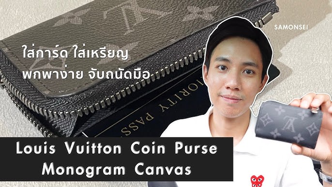 LOUIS VUITTON Monogram Eclipse Canvas Coin Purse