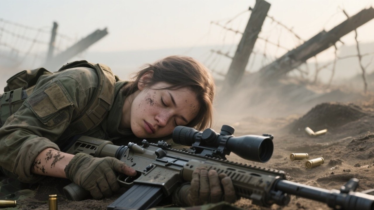 She Slept Clutching Her Rifle — They Called Her Paranoid, Until Dawn Showed the Enemy Was Gone |