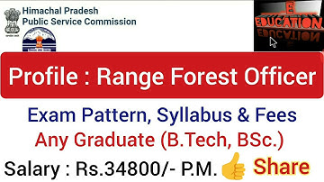 Range Forest Officer Recruitment in HPPSC 2021| HPPSC Range Forest Officer Vacancy - Apply online