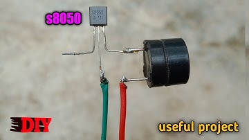 Top useful electric project using s8050. how to make a rain alarm. how to make rain detector.